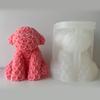 Rose Series Animal Aromatherapy Candle Silicone Mold Diy Rabbit Bear Handmade Soap Dripping Plaster Decoration Mold