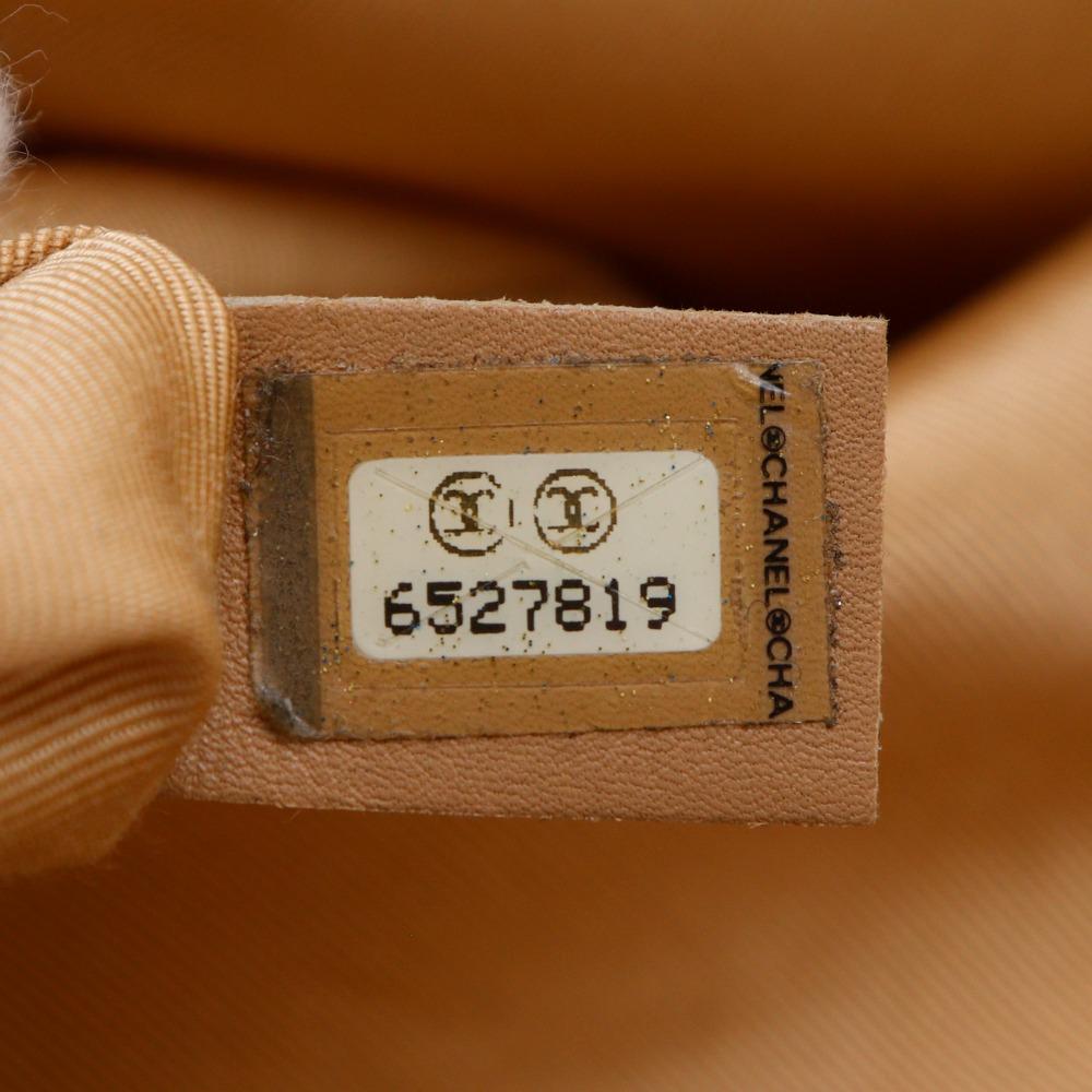 Chanel Wild Stitch Tote Bag A14693 Beige Calfskin Women Used