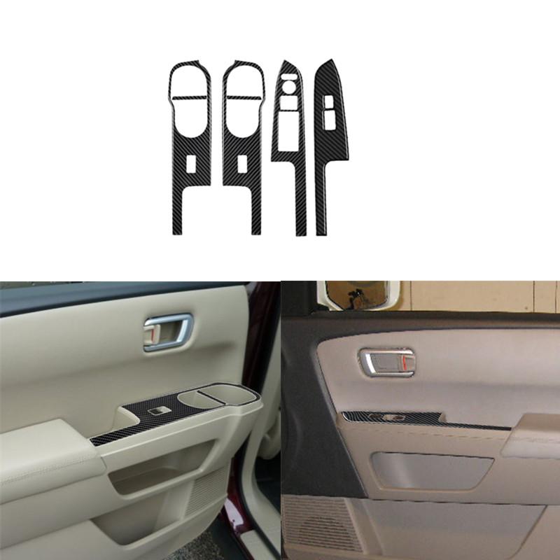 Carbon Fiber Car Interior Protection Sticker For Honda Pilot 2012 2013 2014 2015 Styling Accessories