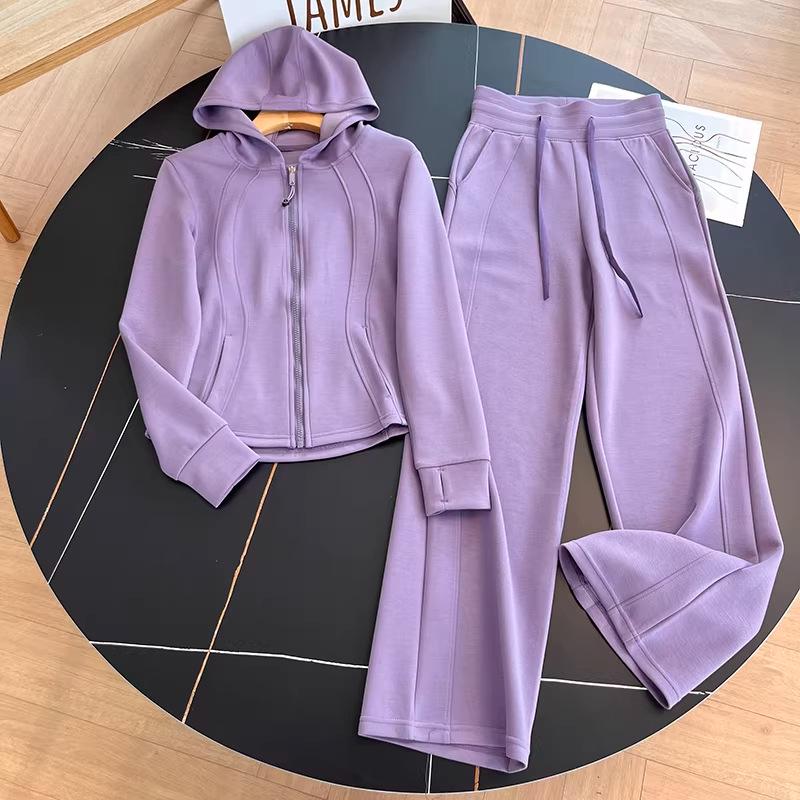 

Sangpo Lulu2026 Cloud-Like Slimming Waist Hooded Yoga Set for Women - Spring/Autumn Slim Fit M (85-105 lbs)
