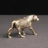 Antique Metal Animal Miniature Sculpture Detailed Animal Figurine Home Art Decors Strength Symbol Ornament Gift