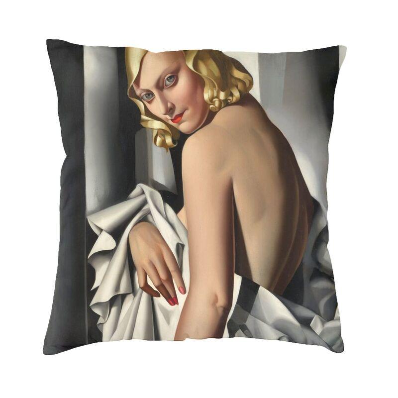 

Tamara De Lempicka Наволочка 45x45 см Диван Молода леді з рукавичками Сучасна наволочка Автомобільна наволочка Подушка для вулиці 45x45cm 18x18in