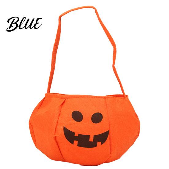 Kinderfreundliche Leckerchentasche oder Eimer Süßigkeiten Kinder für Halloween Kürbis Kleiner Trick Vlies Weicher Gesichts-Korb mit Griff Party