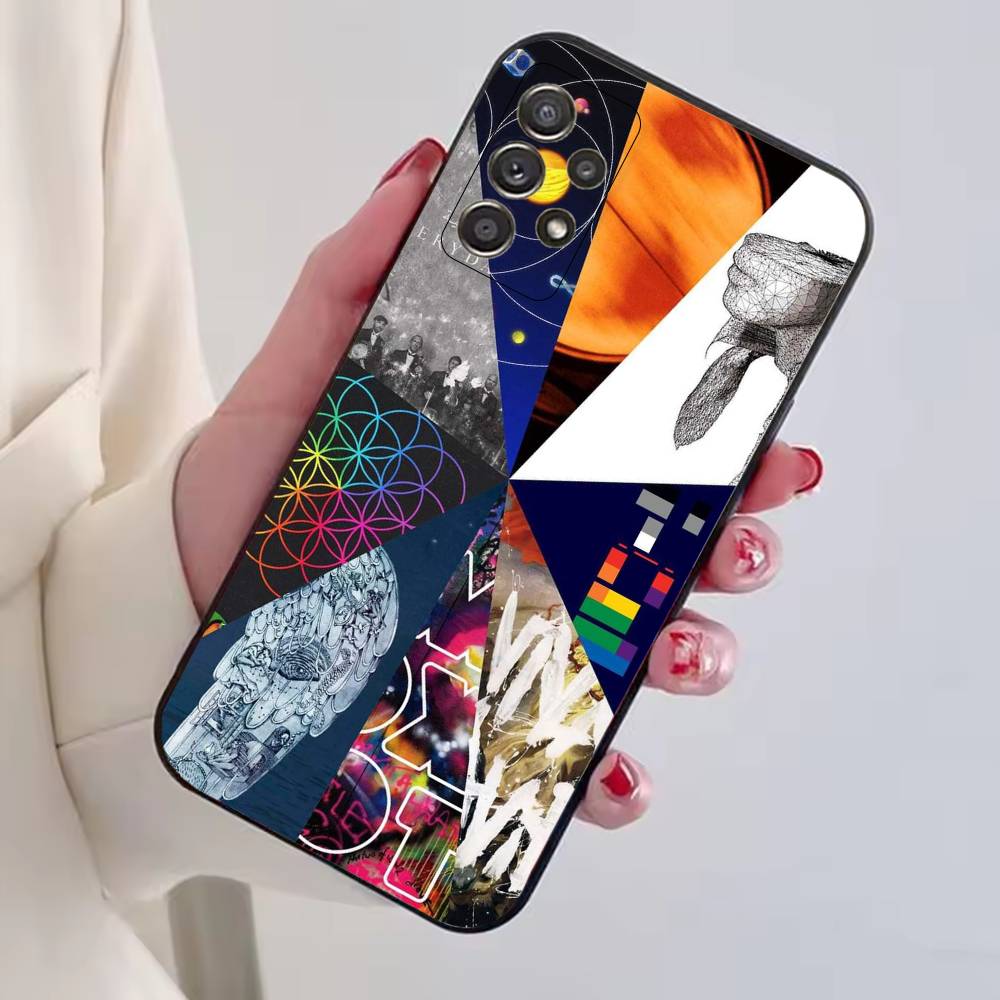 Band C-Coldplay cool Phone Case For Samsung S25,S24,S21,S22,S23,S30,Ultra,S20,Plus,Fe,Soft Silicone Black Cover