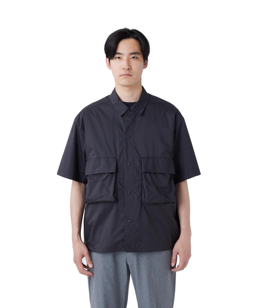 Snow Peak Double Weave Shirt Tops Shirt Short Sleeve BLACK XL U.L. SH-26SU005 Men's Women's