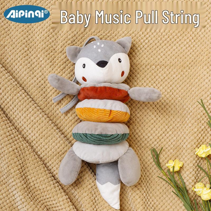 Aipinqi Plush Baby Rattle & Music Box Hanging Toy