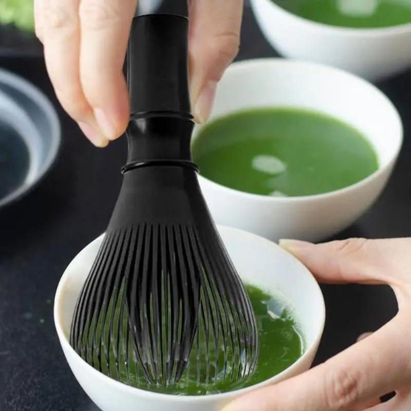 1PC Resin Matcha Whisk Chasen Brush Tools for Matcha Green Tea Powder Reusable Powder Whisk with Whisk Holder Tea Ceremony.