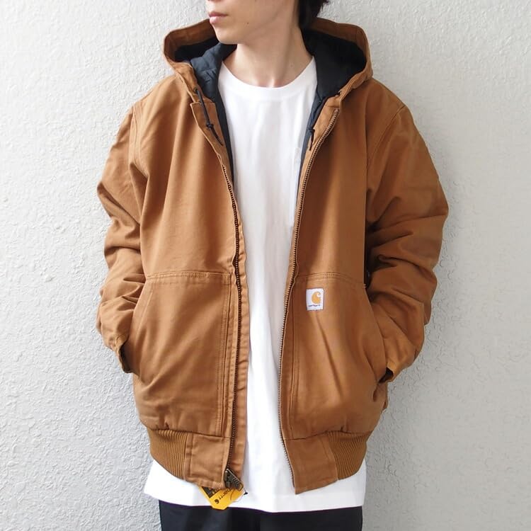 Carhartt Active Loose Duck J130 Brown Men's Jacket, Classic, Popular, Fit, Wash, Outerwear, [104050], XL, [Used]