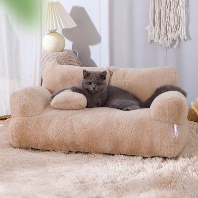 Canapé pour animaux de compagnie quatre saisons universel chaud pour l'hiver, niche amovible et lavable pour chien et chat, fournitures pour animaux de compagnie