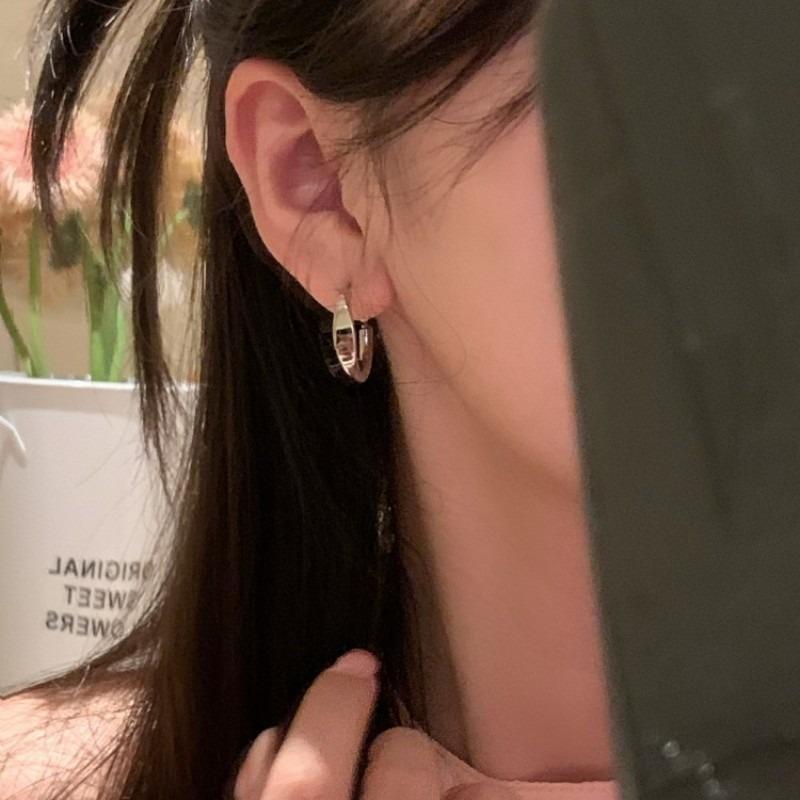 Minimalist Ins Style Geometric Hoop Earrings Fashion Jewelry For Women