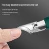Precision Angled Nail Clippers - Anti-Splash, Super Sharp Eagle Beak for Thick, Hard Nails