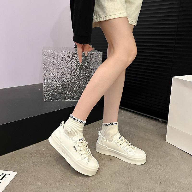 Platform white shoes women's spring and autumn 2025 new Xiaoxiangfeng versatile board shoes lightweight casual sports espadrilles