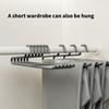 Grip Focused Z Form Trouser Hanger 5 Pack, Metal Closet Rail Holder for Pants Storage and Daily Closet Clothing Order