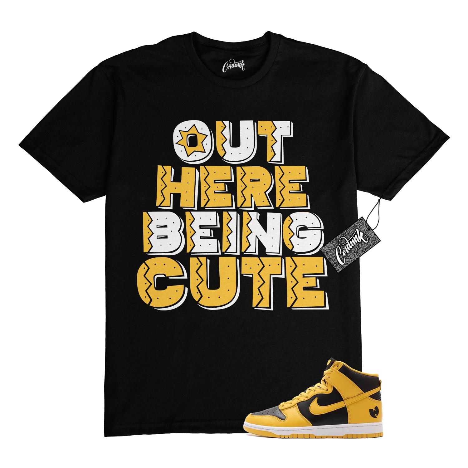 

Dunk Tang Pollen Yellow Gold Black White High 2024 T Shirt to Match C4 S