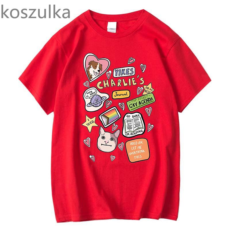 Unisex 2022 Heartstopper T Shirt Unisex Ästhetische Grafik Mode T-shirt Unisex Lustige Tägliche Casual Oversize 100 % Baumwolle T-shirt Kleidung