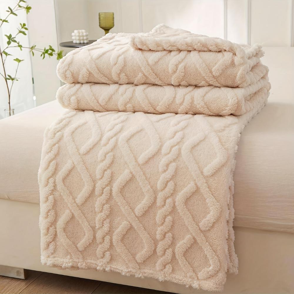 Jacquard Taft Fleece Blanket Coral Fleece Blanket Sofa Blanket Office Blanket Cross-border Blanket Pet Blanket