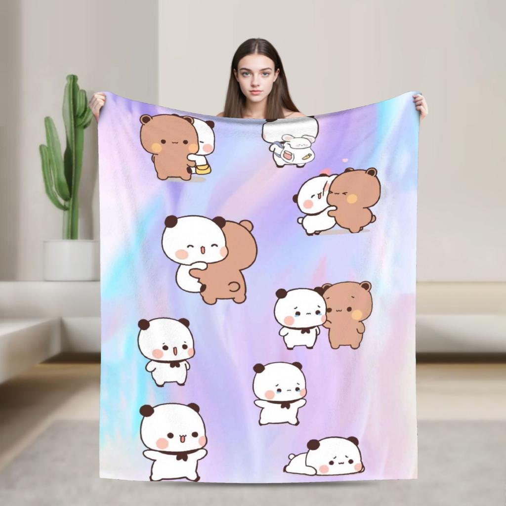Super Soft BlanketsGirls Boys Travel Cute Bubu & Dudu Bedding Throws Flannel Bedspread For Couch Chair Novelty Sofa Bed Cover