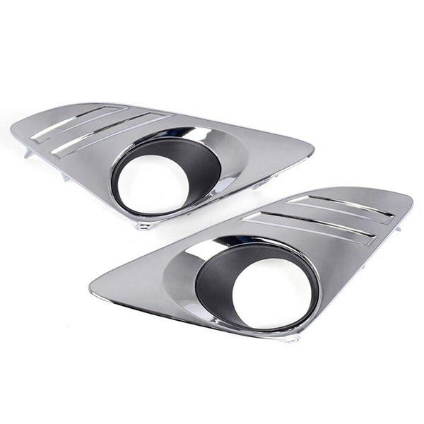 Set of Front Fog Light Assemblies for 2012-2014 Toyota Camry (US Version), Chrome-Plated, Anti-Collision Bumper Lights