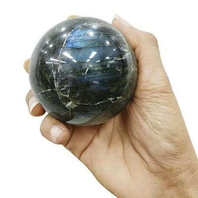 Reiki Healing Stone Sphere Natural Labradorite Crystal Spheres with Stand Polished Gemstone Labradorite Sphere Ball