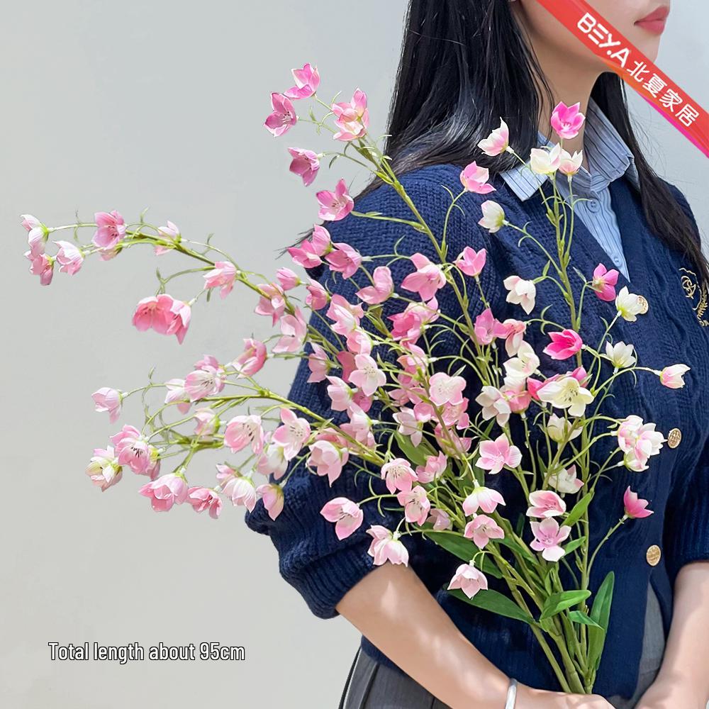 

Lily of the Valley Light Luxury Floral Art Arrangement for Living Room or Dining Table