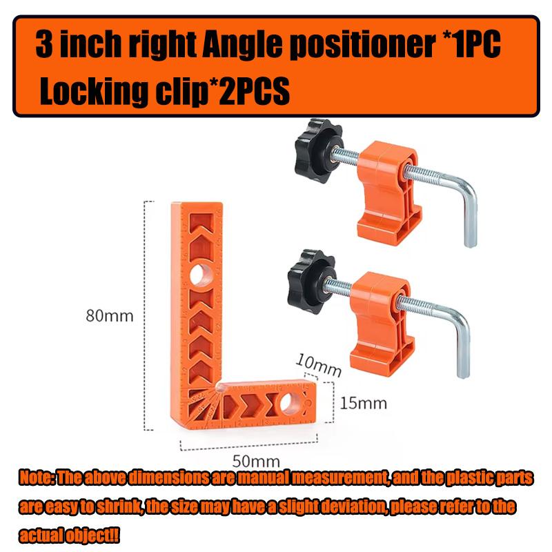 90 Degree Right Angle Locator 3/4 Inch Right Angle Clamps L-shaped Right Angle Ruler Professional Positioning Square Clamping