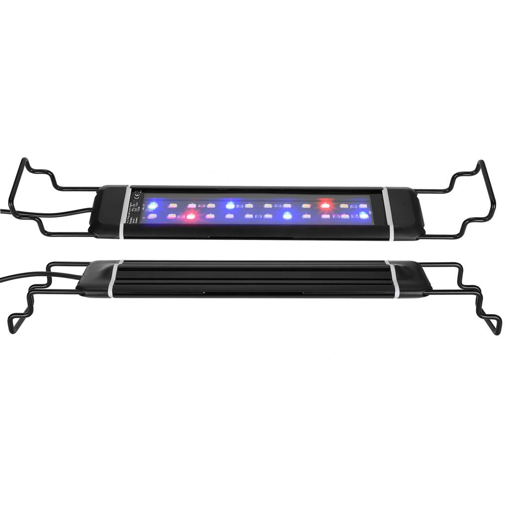 12W Aluminum Alloy Aquarium Fish Tank LED Light Water Plants Lighting Lamp AccessoryUS Plug 110‑240V