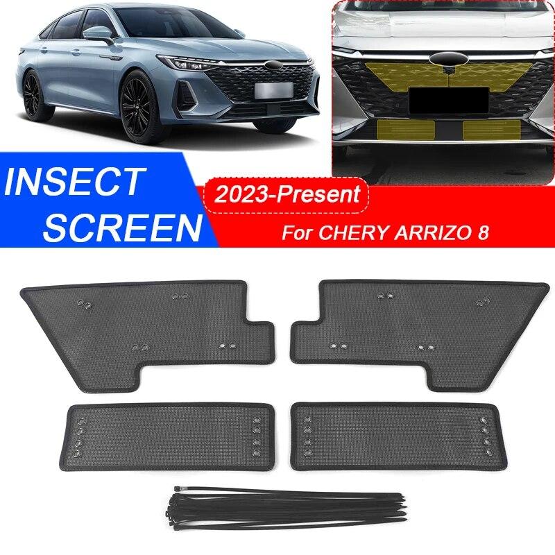 4PCS Carro Inseto-prova de Proteção de Entrada de Ar Tampa de Inserção de Ar Net Vent Corrida Grelha Filtro Acessório Para CHERY ARRIZO 8 2023-2025