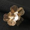 Alloy Flower Hair Clips Women's Hairdo Accessories Fashion Bridal Wedding Hair Comb Women's Headwear Wedding Accessories
