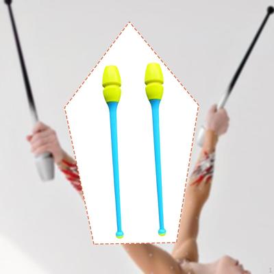 2 Stück Gymnastikstäbe Fitness-Requisiten Twirling Rhythmische Trainingsgeräte