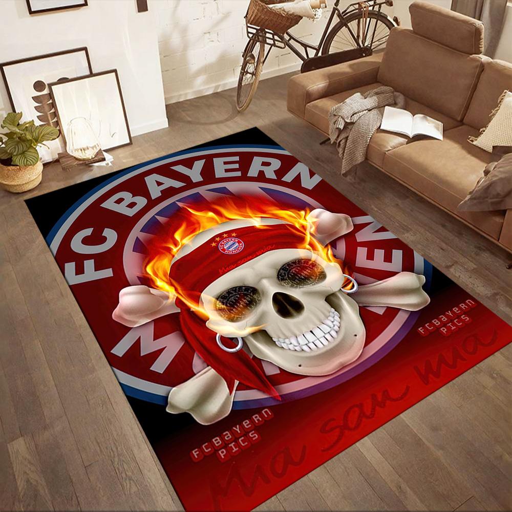 Bayern Munich Carpet Suitable for Foyer Living Rooms Playrooms Dormitory Antislip Carpet Decorate Offices Perfect Birthday/Christmas Gift Idea