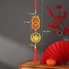 2027 Chinese New Year Goat Hanging Ornaments Gold Lucky Red Tassels Spring Festival Home Wall Decor