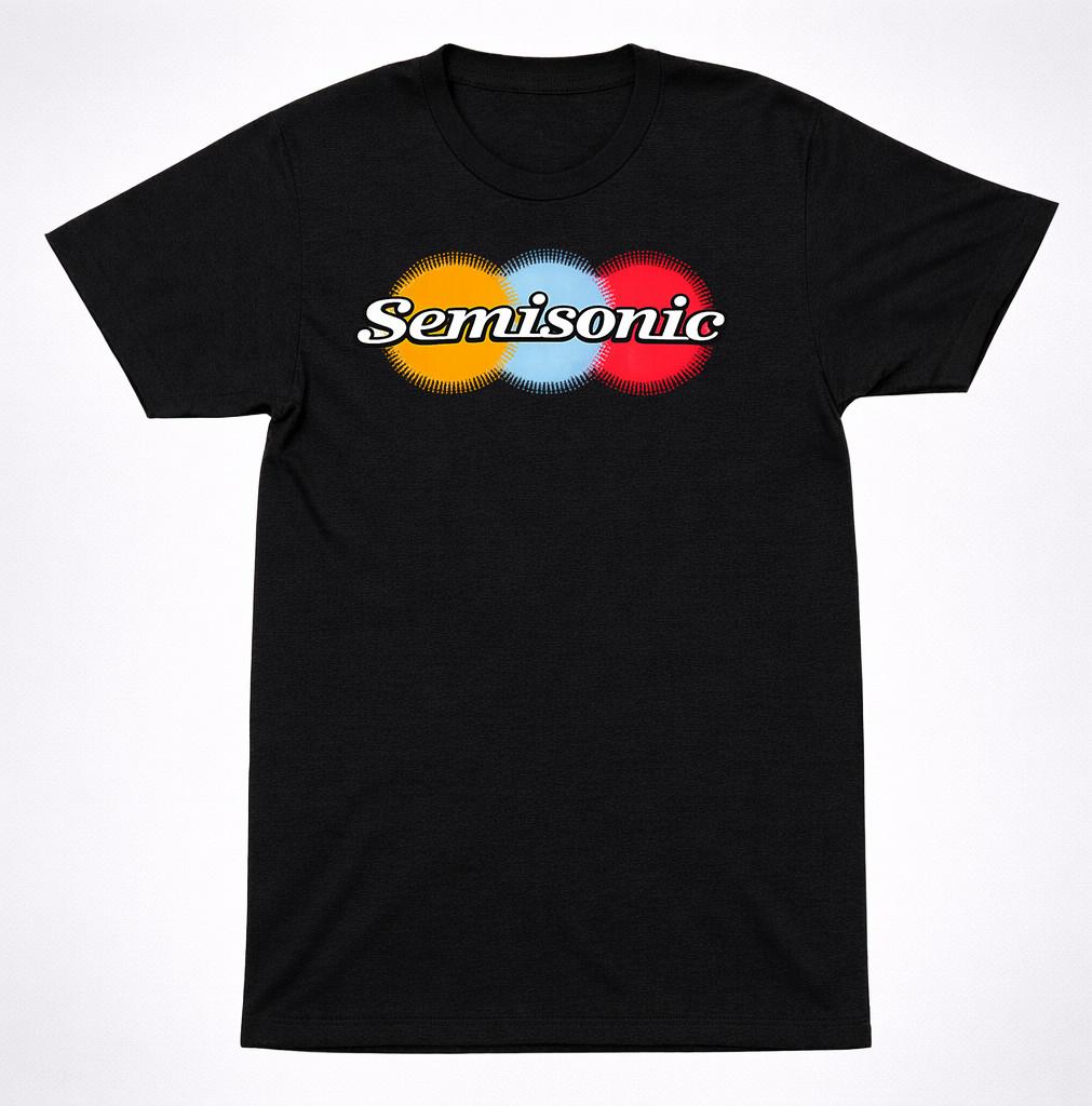 Semisonic Color Circle Logo Shirt 90s Alternative Rock Radio Band Tee S разноцветный