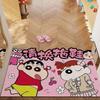 Door Floor Mat Dirt-Resistant Leave-In Pvc Silk Ring Floor Mat Cute Household Entrance Door Mat Foot Pad