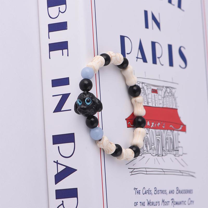 Niedliche Cartoon-Leuchtkatzen-Armbänder für Frauen und Männer, bunt, vielseitig, Perlen, Paar-Armband, Schmuck, Zubehör, Geschenke