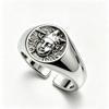 Adjustable Vintage Buddha Face Ring In Copper Ethnic Tibetan Style Unisex Finger Men Women