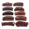 Custom Natural Pocket Anti-Static Chinese Bamboo Wooden Fine Tooth Fish Hair Comb Brush Women Detangling for Travel