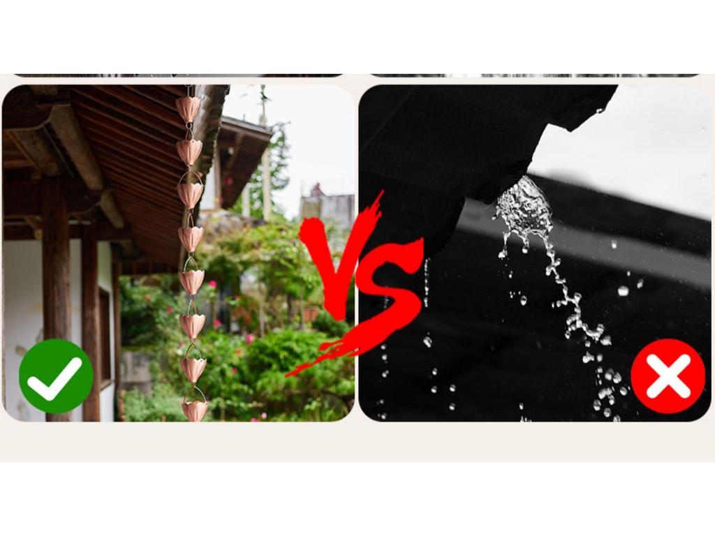 Decorative Exterior Rain Chain for Gutters and Downspouts