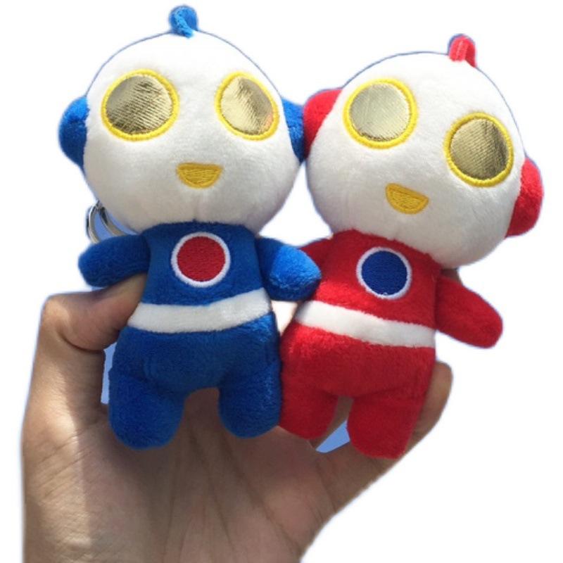 Cute Cartoon Ultraman Pendant Plush Doll Small Mini Doll Claw Machine Keychain Bag Hanging Decoration