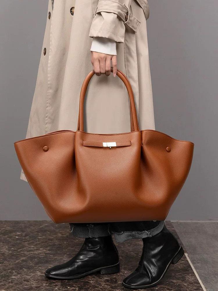Wing Bag Handbag Large Capacity Bag Tote Bag Lychee Pattern Handbag