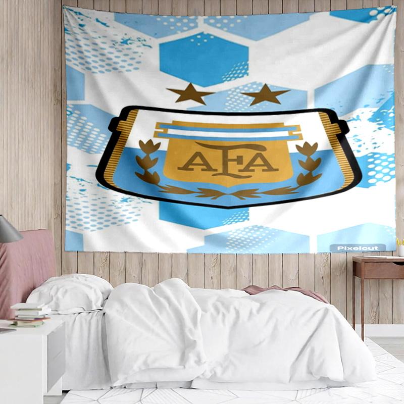 Argentina Football Club Printed Printed Tapestry, for Bedroom,Livingroom, Dormitory, Large Wall Decor, Fabric Decor Fan Birthday Gifts