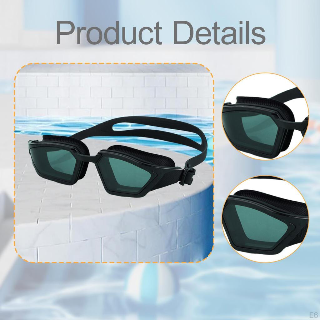 Swimming Goggles Adjustable Silicone Glasses for Adults Women Men