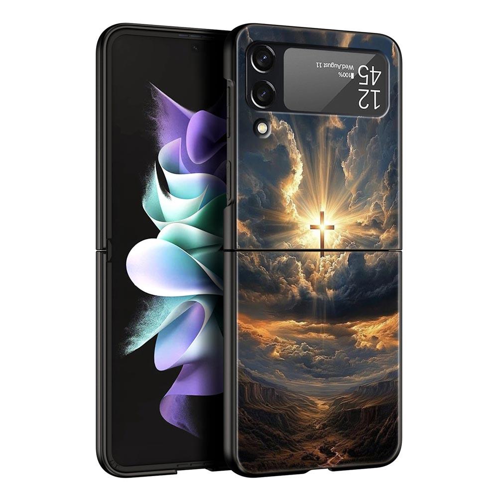 

Christian Bible Jesus Phone Case For Samsung Galaxy Z Flip3 Flip4 Flip5 Case Shell For Z Flip 3 4 5 6 7 Hard Folding Back Cover Galaxy Z Flip 6