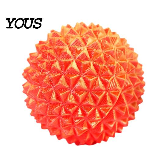Anxiety Relief Toy 3D Printed Rotatable Spiky Ball, Mini Textured Fidget Ball for Handheld Stress Relief, Portable Decompression Twisting