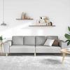 Living Room Sofa Cloud Grey 250 x 77 x 76 cm Polyester