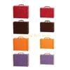 KX4B Elegant Old Fashioned Leather Travel Chest Spacious Storage Organizers