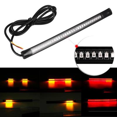 2016 Flexible Motorcycle Light Strip 8 Soft 48 LED Tail Brake Stop Turn Lamp