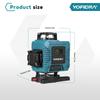 Yofidra 4D Professional Laser Level 16 Lines Horizontal And Vertical With APP Remote Control 360°Self-leveling Laser Levels