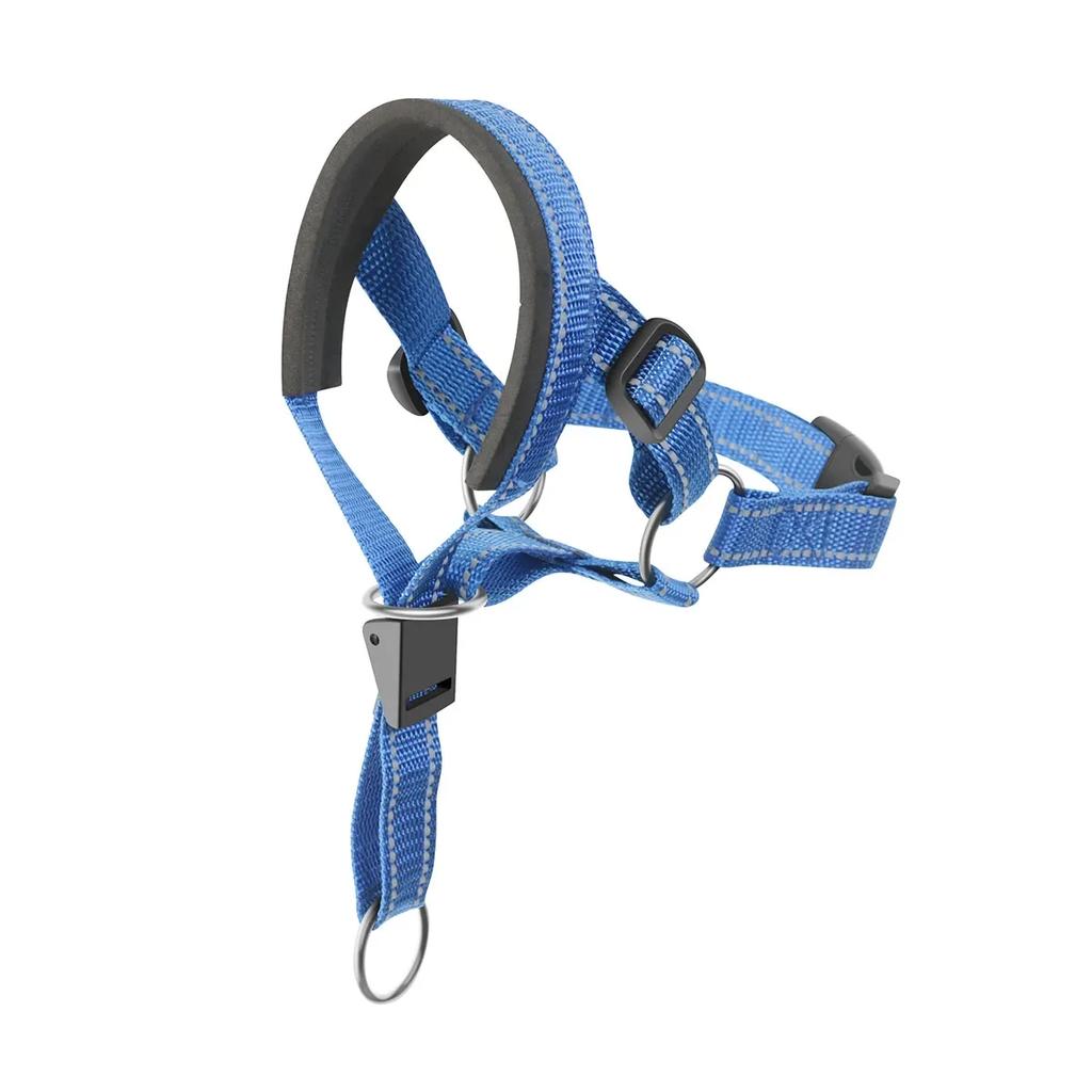 Breathable Anti-Bark Muzzle Set with Reflective Strips - Summer-Ready Dog Training Collar & Leash Combo