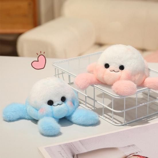 Cute Jellyfish Backpack Keychain, Soft Plush Pendant for Purse, Marine Animal Keyring for Girls Women, Aquarium Souvenir Gift