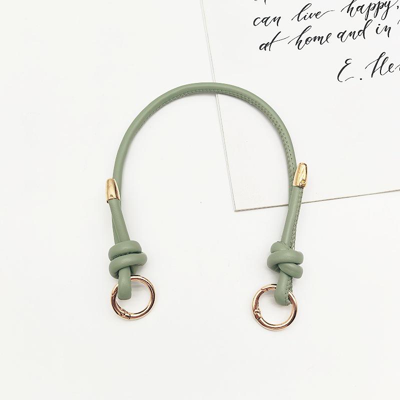 Knyten Dam PU-läder Handväskrem med Metallringspänne - Mode Axelremsbyte